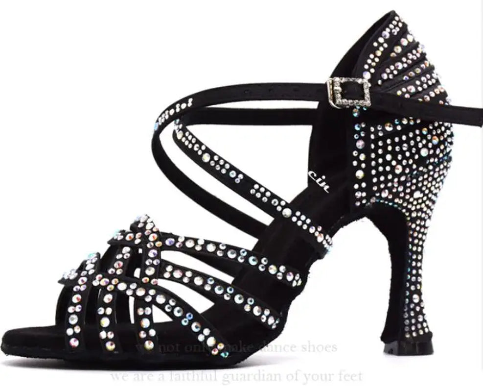 Women's Rhinestone Latin Dance Shoes (9cm Heel)