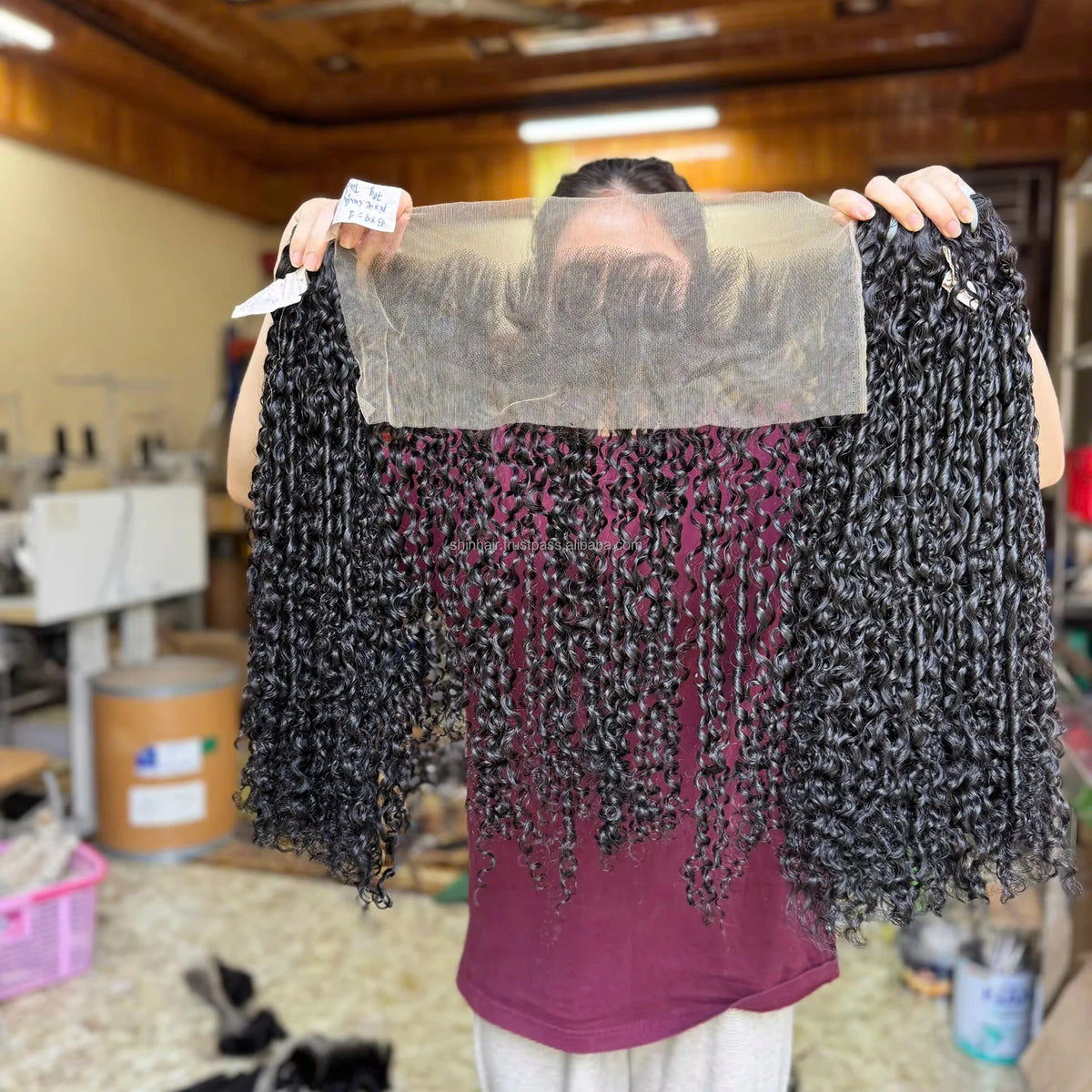 High Quality 13x4 Super Double Drawn Machine Double Weft Remy Chemical-Free 100g for Pixel Curl Natural Color Human Extensions