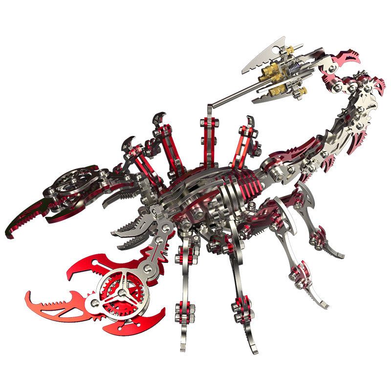 3D DIY Handmade Scorpions Metal Puzzle Steampunk Mechanical Scorpion Model Kit Floatingcity Steel Warcraft Assemble Jhandmade Toy For Adults