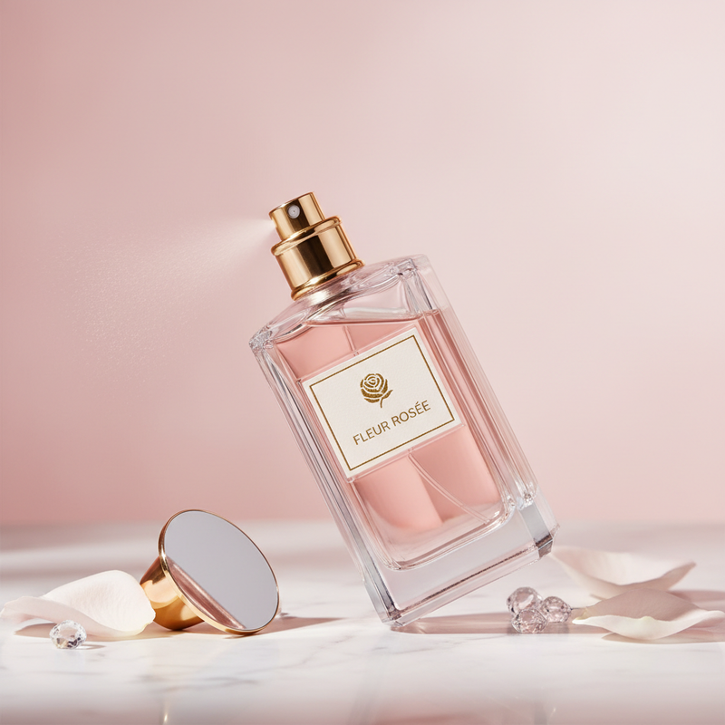 Female Perfume Spray Cologne - 3/4 Angle