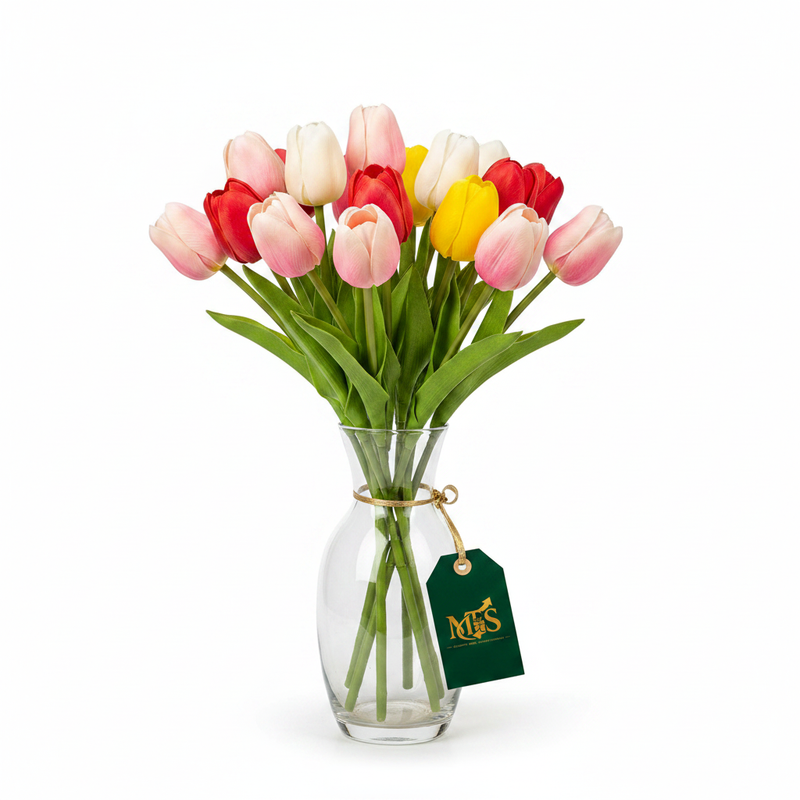 Artificial Tulip Flowers front view