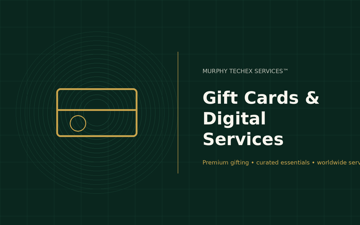 Gift Cards & Digital Services