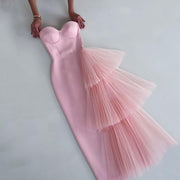 Bandage Dress Summer New Style Slim Fit Sexy High Waist Evening Dress Masked Mesh Dress