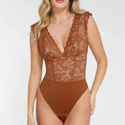 Womens Solid Color Sexy Lace Casual Dress