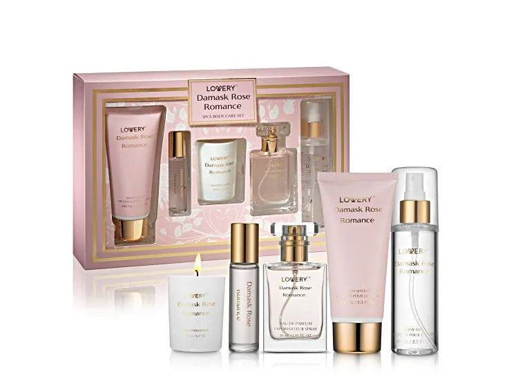 Damask Rose Romance Bath & Body Gift Set