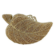 Embellished Metal Evening Clutch Bag