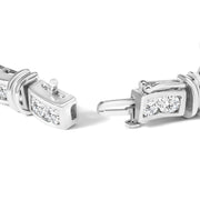 14K White Gold Diamond Elegance Bracelet - 7 Inches
