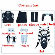Laku Adult Ahsoka Tano Cosplay Costume Halloween Anakin Cosplay Costume Full Set Include Hat for Comic Con Ahsoka Outfits