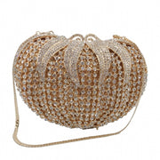 Fruit and Vegetable Tomato Slips Empty Metal Inlaid Diamond Full Water Diamond Handbag