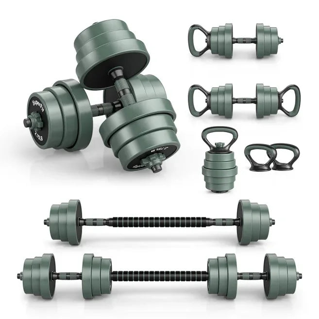 Adjustable weight dumbbell set