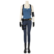 ame Jill Valentine Cosplay RE 3 Costume Women's Top Pants Suit Shoulder Bag Straps Accessories Halloween Carnival Outfit