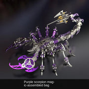 3D DIY Handmade  Scorpions Metal Puzzle Steampunk Mechanical Scorpion Model Kit Floatingcity Steel Warcraft Assemble Jhandmade Toy For Adults