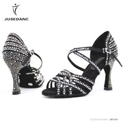 Women's Rhinestone Latin Dance Shoes (9cm Heel)