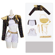 K-POP Witch Hunt girl group cosplay costume Rumi black songwriting costume stage performance costume cosplay costume