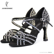 Women's Rhinestone Latin Dance Shoes (9cm Heel)