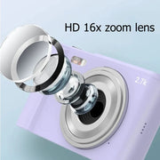 48MP Digital Camera with 2.7K Video, 2.8-Inch LCD and 16× Digital Zoom