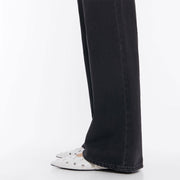 Pointed shallow mouth low heel rivet white single shoe belt buckle thick heel soft small leather shoes