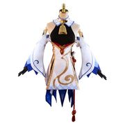 Hot Game Genshin Impact Cosplay Costumes Women Ganyu Wig Dress Full Set Halloween Party Uniform Costume Gan Yu Surprise Gift