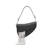 New Cowhide Women's Bag Autumn And Winter Unique Design Tassel Bag Personality Fashion Messenger Bag