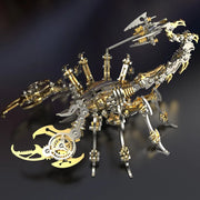 3D DIY Handmade  Scorpions Metal Puzzle Steampunk Mechanical Scorpion Model Kit Floatingcity Steel Warcraft Assemble Jhandmade Toy For Adults