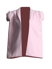 Fashionable three-dimensional flower design with button decoration shawl small suit jacket for women