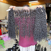 High Quality 13x4 Super Double Drawn Machine Double Weft Remy Chemical-Free 100g for Pixel Curl Natural Color Human Extensions