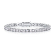 Kanolan 2-6.5mm Moissanite Tennis Bracelet D Color VVS1 GRA Certified Diamond s925 Sterling Silver Bracelet Wedding Jewelry Gift