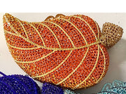 Embellished Metal Evening Clutch Bag