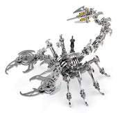 3D DIY Handmade  Scorpions Metal Puzzle Steampunk Mechanical Scorpion Model Kit Floatingcity Steel Warcraft Assemble Jhandmade Toy For Adults