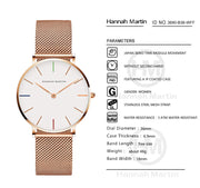 Hannah Martin HM12  HM92  HM91 Wholesale Fashion Women Watch Quartz Waterproof IPG Plating Wristwatches Ladies Watch Women