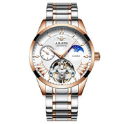AILANG Quality Tourbillon Men's Watch Men Moon Phase Automatic Watches Mechanical Transparent Steampunk Clock