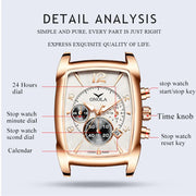 ONOLA 6818 OEM Brand Mens Luxury Watch Quartz Watches Leather Fashion Minimalist Water Resistant Watches Men Wrist