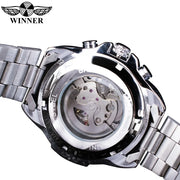 Winner Watch Fashion Sport Design Bezel Golden Men Watches Top New Luxury Clock Men Steampunk Automatic Skeleton Watch