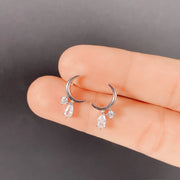 Mini Crescent Moon Stud Earrings for Women Cute Minimalist Fashion Ear Jewelry