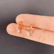 Mini Crescent Moon Stud Earrings for Women Cute Minimalist Fashion Ear Jewelry