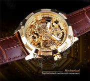 Men's Luxury Stainless Steel Skeleton Watch Automatic Movement Mechanical Watch