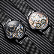 Ailang Top Hot Brand Expensive Men's Watch Automatic Mechanical Quality Watch Roman Double Tourbillon Watch Leather Male 2020