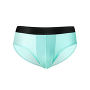 5PCSMen's summer ice silk thin breathable triangular underpants with graphene antibacterial inner crotch U-convex sexy ice-like