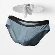 5PCSMen's summer ice silk thin breathable triangular underpants with graphene antibacterial inner crotch U-convex sexy ice-like