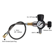 TUXING 300Bar 4500psi 2L Carbon Fiber Cylinder with 6000PSI Regulating Valve High Pressure Cylinder for Scuba Diving M18*1.5