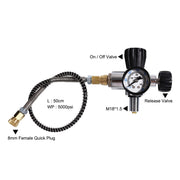 TUXING 300Bar 4500psi 2L Carbon Fiber Cylinder with 6000PSI Regulating Valve High Pressure Cylinder for Scuba Diving M18*1.5