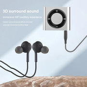 Mini MP3 Music Player Metal Clip-on Walkman Build in Speaker Rechargeable MP3 Player with Headphone Support TF Card for Students