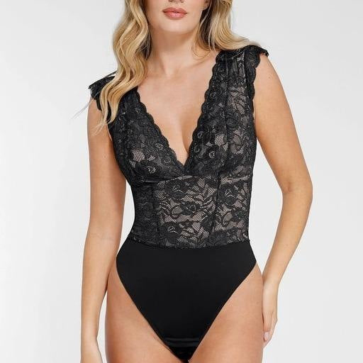 Womens Solid Color Sexy Lace Casual Dress