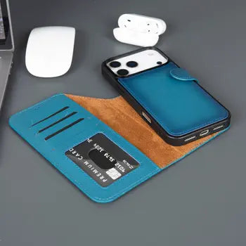 Casper iPhone 17 Pro Max Leather Wallet Case
