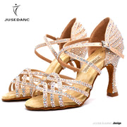 Women's Rhinestone Latin Dance Shoes (9cm Heel)