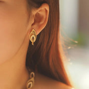 French Pearl Retro Vintage Middle Ancient Earrings Ear Clips Without Ear Holes Niche Design Retro Light Luxury Hollow