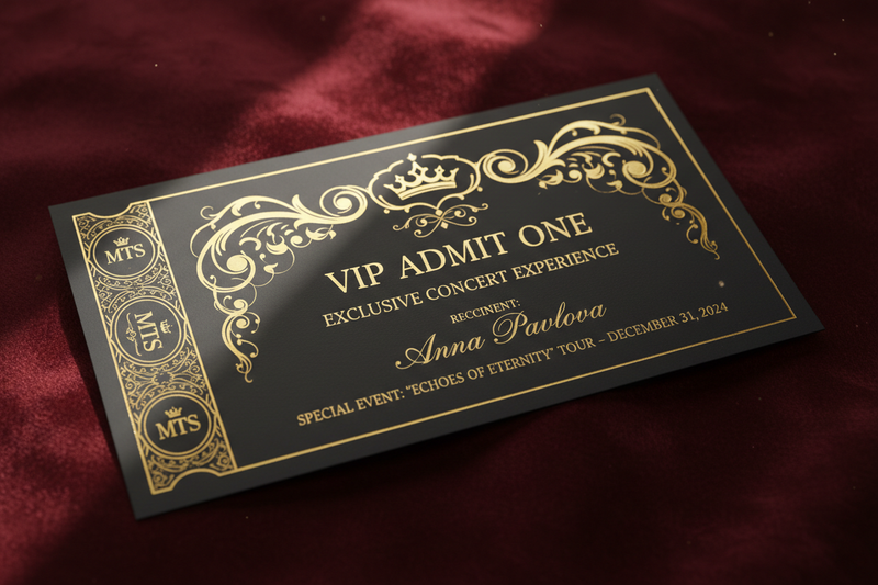 Customized Concert Tickets 2