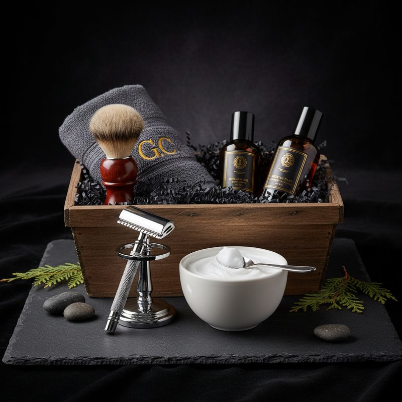 8Pcs Shaving Kit for Men Gift Basket