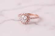 Female Engagement Ring 1.5 CT Moissanite