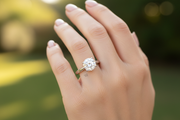 Female Engagement Ring 1.5 CT Moissanite